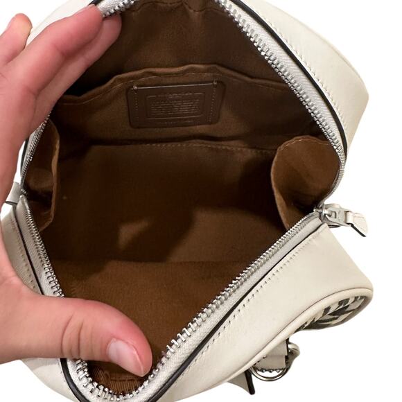 Coach Sydney Top Handle Purse & Card Holder In Houndstooth Print - Picture 11 of 12